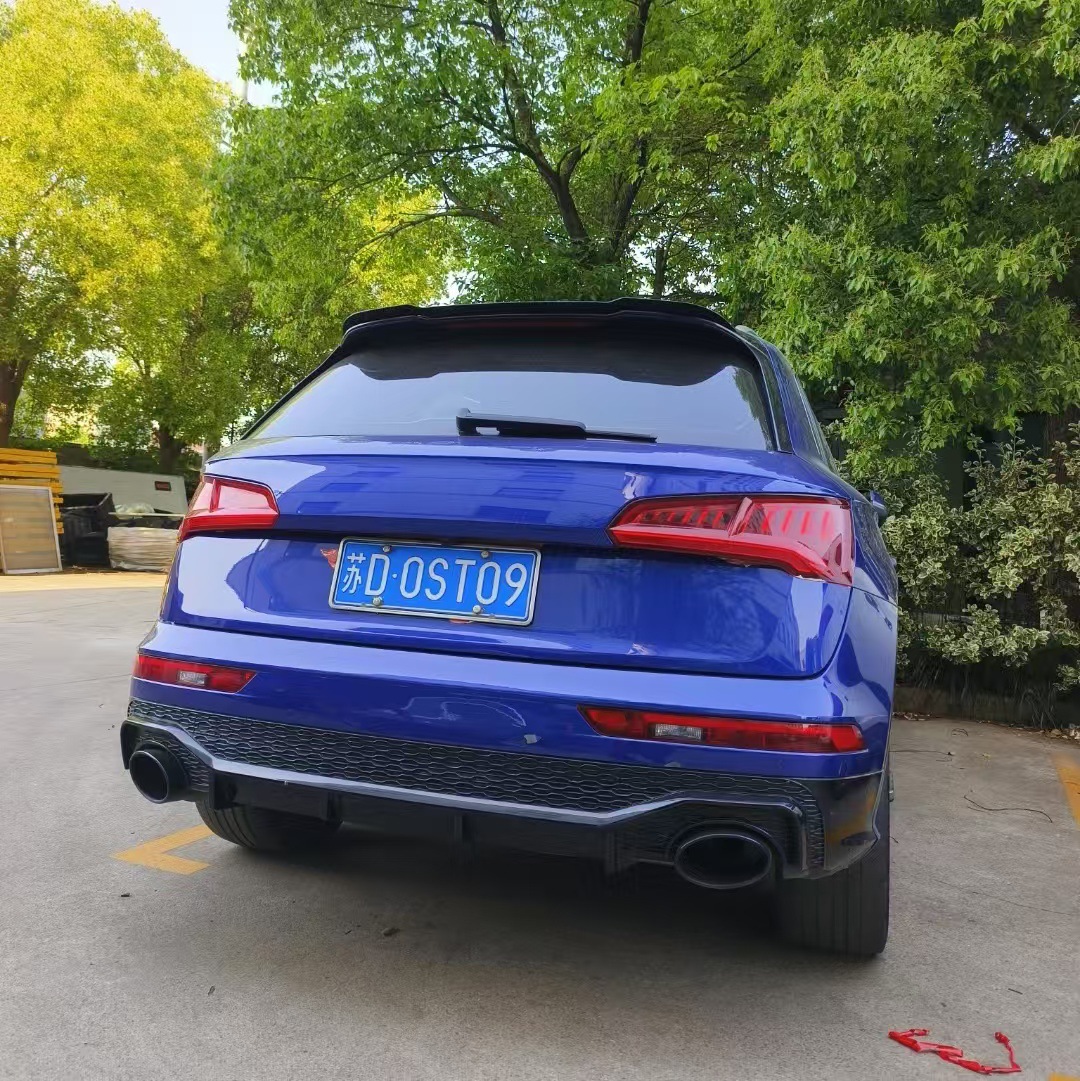 Suitable for 18-24 Audi Q5 tail Q5L modified Max tail paint non-perforated fixed wing decoration