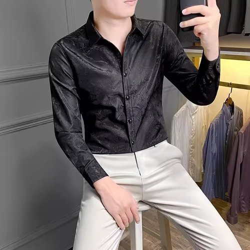 Men's Long Sleeve Spring and Autumn  New Trend Brand Casual Streetwear Cool Shirts