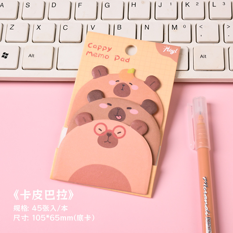 dibujos animados creativos adorables pegatinas de animales desgarrables cuaderno de notas con papel de notas de alto valor facial n pegatinas