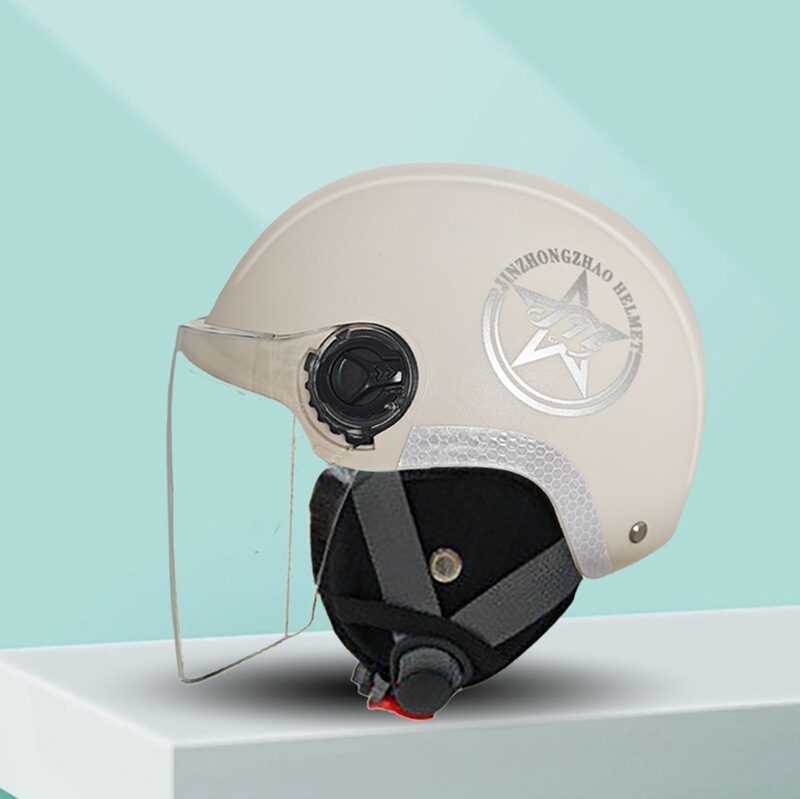 New National Standard Fashionable All-Season Universal Half-Helmet Safety Helmet for Men and Women, Suitable for Electric Vehicles New National Standard Fashionable All-Season Universal Half-Helmet Safety Helmet for Men and Women, Suitable for Electric Vehicles