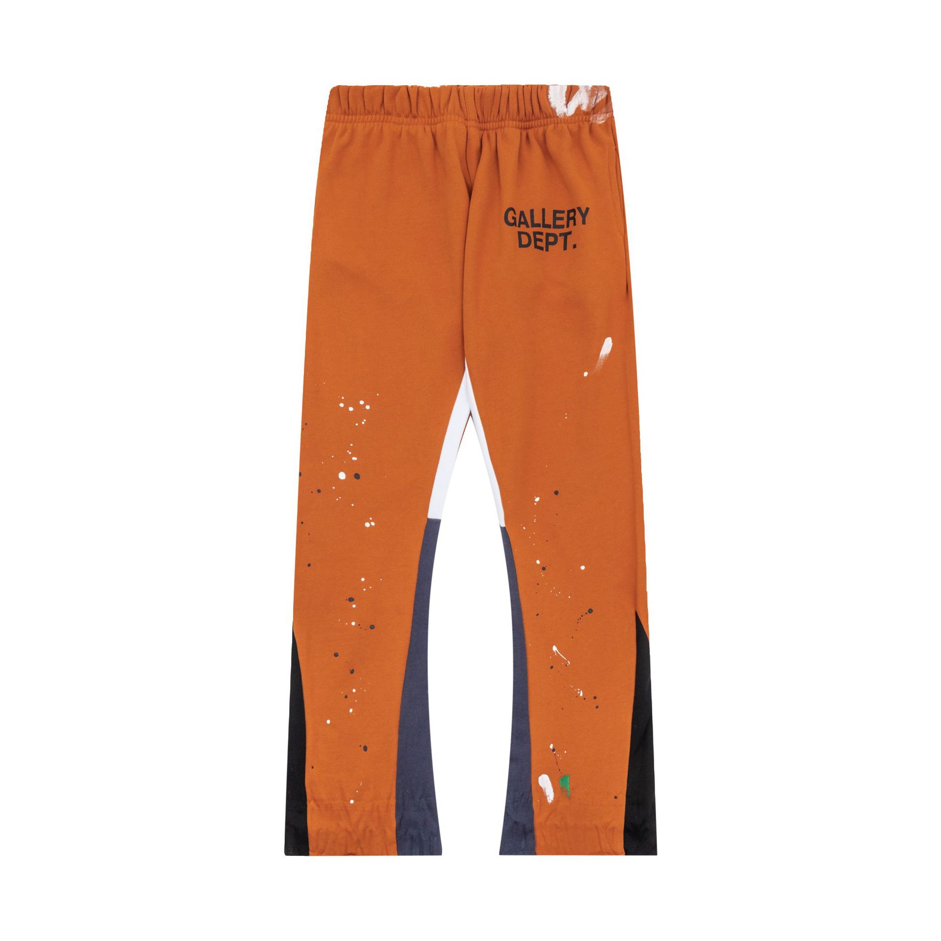 Orden exterior galería Departamento pintado a mano Splash-tinta costura cordón retro High Street casual sweatpants ligeramente estirar pantalones largos para hombres