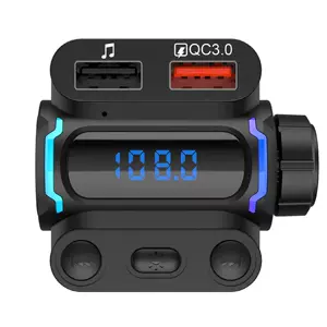 P7 Avtomobil MP3 Pleyer Bluetooth Hands-Free Zəng U Disk Kart Siqaret Yandırıcı FM Transmitter
