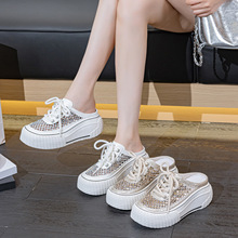 �����Ƥ����ЬŮ2026�ļ��¿��⴩6cm���������eɳ������С��Ь