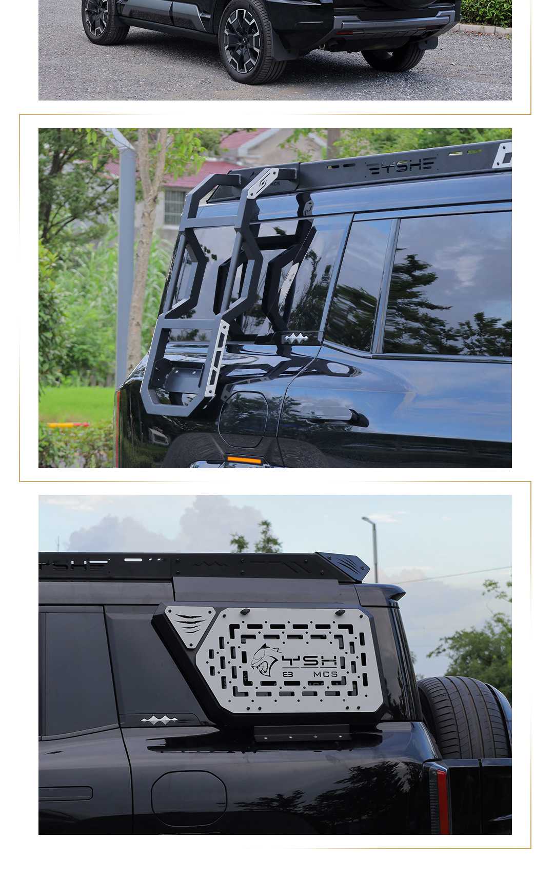 Suitable for Fangchengbao 8 Roof Rack Modification Expansion Platform Luggage Rack Crossbar Canopy Side Ladder Backpack