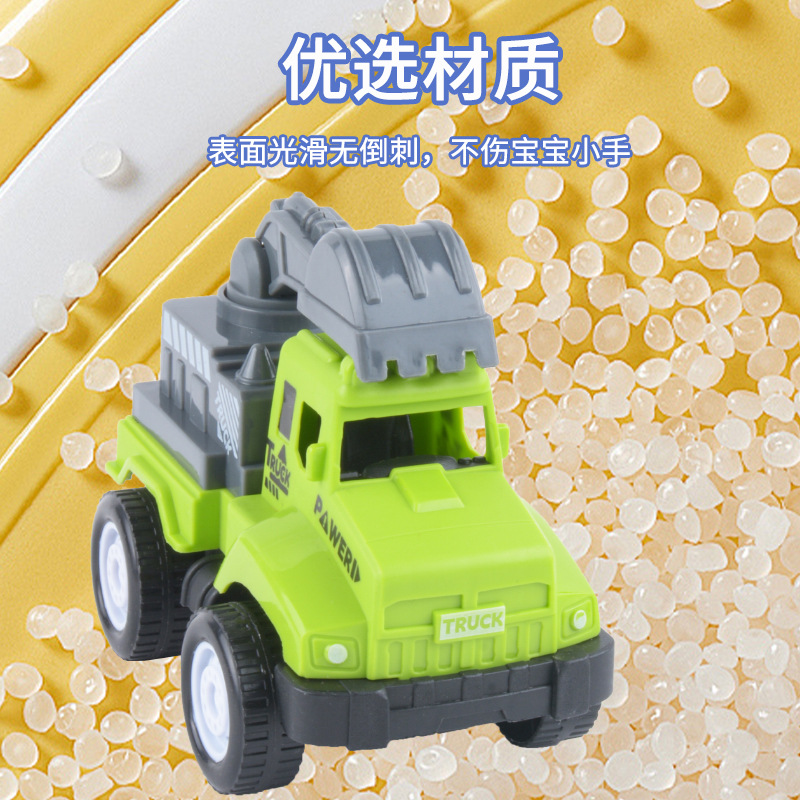 Coche de juguete de retroceso de inercia modelo de simulación de coches infantiles excavadoras interesantes de automóviles al por mayor