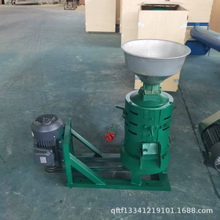小型电动小米碾米机 玉米黄豆脱皮碾米机 330型苍耳去刺脱皮机