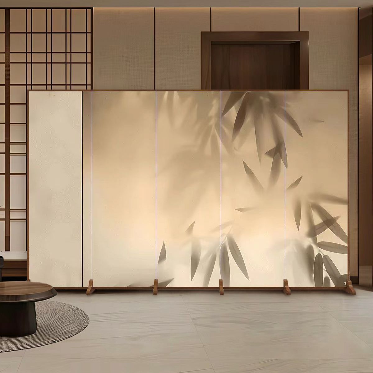 Nueva pantalla china partición sala de estar cubierta dormitorio de hotel oficina tridimensional pantalla plegable móvil plegable