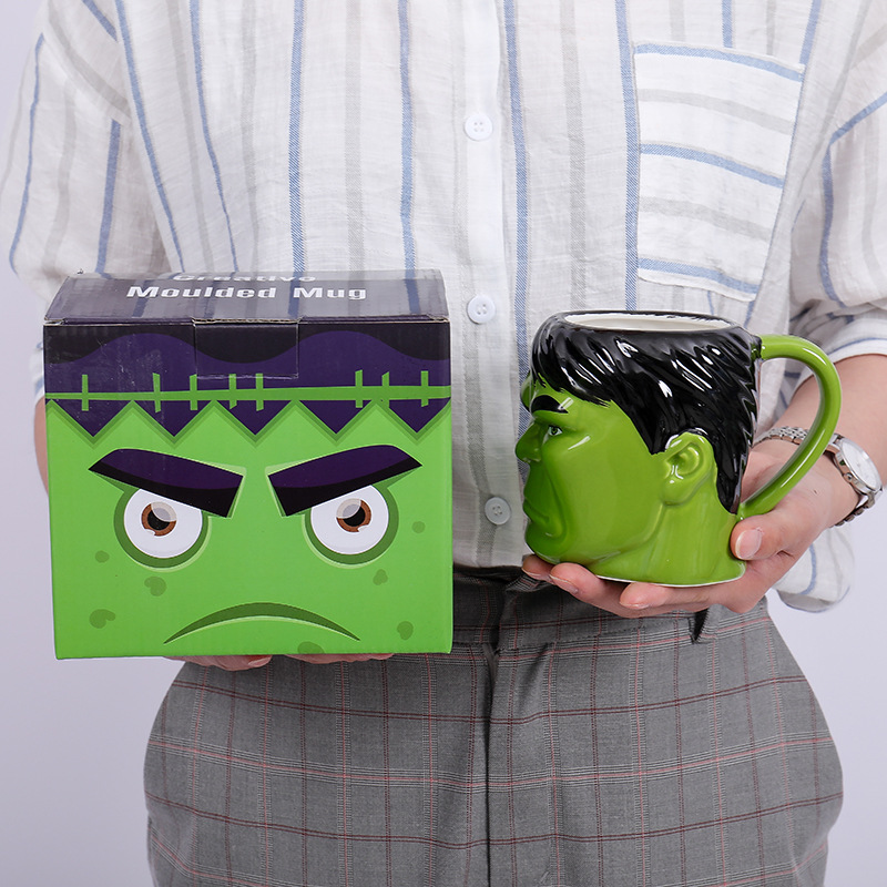 Cross-border Marvel Spider-Man cerámica taza Naruto Hokato taza de agua de gran capacidad taza de marca personalidad taza de anime Hulk
