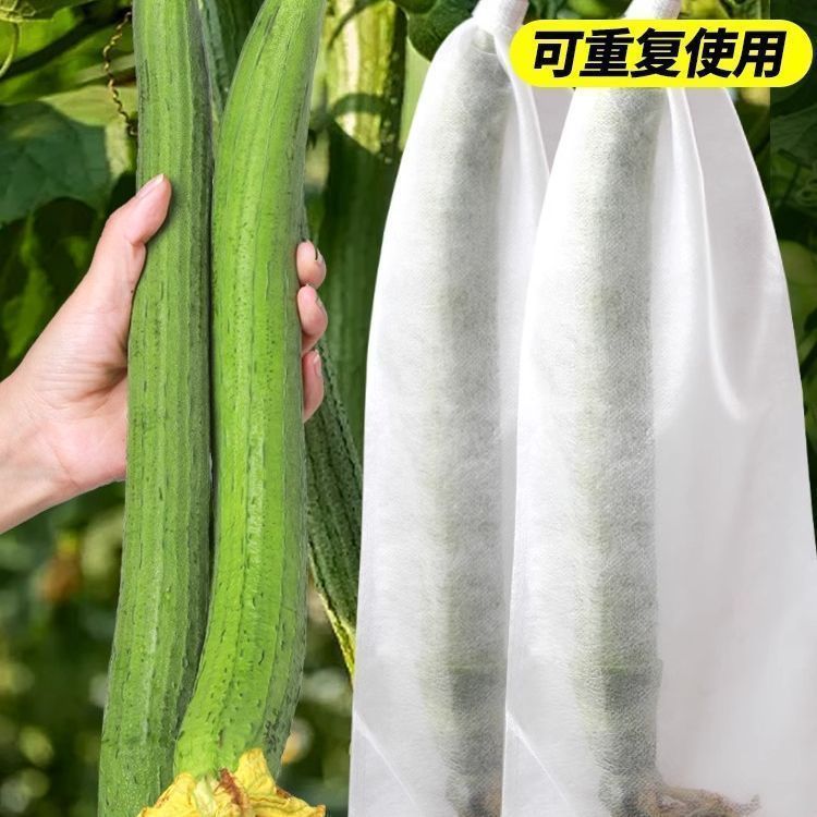 无纺布瓜果防虫套袋苦瓜丝瓜青瓜羊角密防针蜂透气网袋防鸟保护袋|undefined
