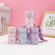 跨境新款迷你圆筒收纳包便携式三丽鸥系列口红钥匙扣零钱包批发