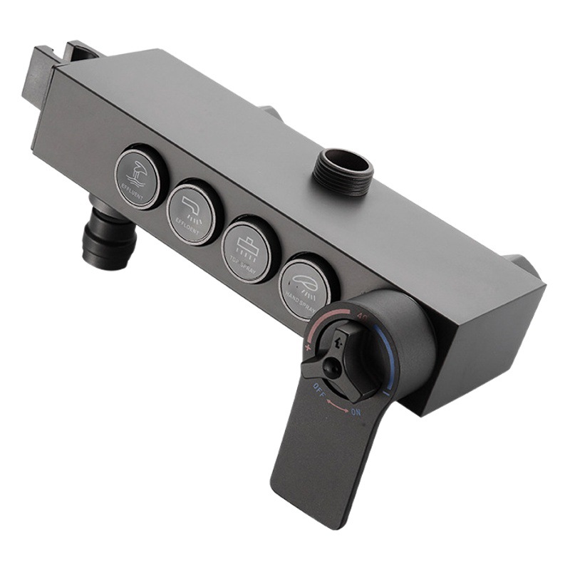 Válvula de mezcla de temperatura constante de acero inoxidable baño interruptor de agua caliente y fría accesorios de ducha grifo universal cuerpo