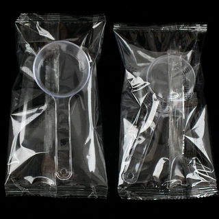 50ml毫升塑料量勺子PS材质独立包装液体面膜粉计量勺装水50g克