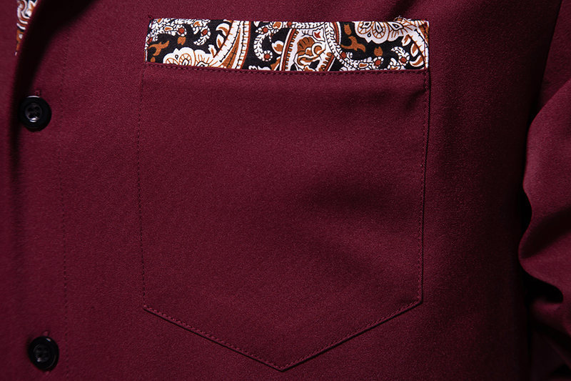 Chemise Homme Manches Longues Boutonnée - Col V Décontracté, 100% Polyester, Tailles S à 2XL - Style New York City1