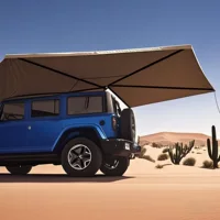 270 градусов веерообразный виниловый автомобиль боковое небо открытый кемпинг кемпинг автомобиль защита от дождя солнцезащитный крем веер палатка
