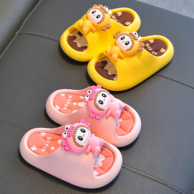 Zapatillas de verano para niños, niños y niñas, baño antideslizante con base suave, padres e hijos, niños, niños, zapatillas de playa