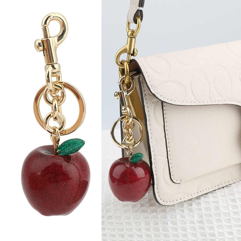 56g Weight Bag Charms Bag Accessories Type 1 Piece Quantity Holiday, Daily Occasion Resin Material Fruit Pattern Simple Style Style 1 Piece Resin Fruit Bag Charms 8