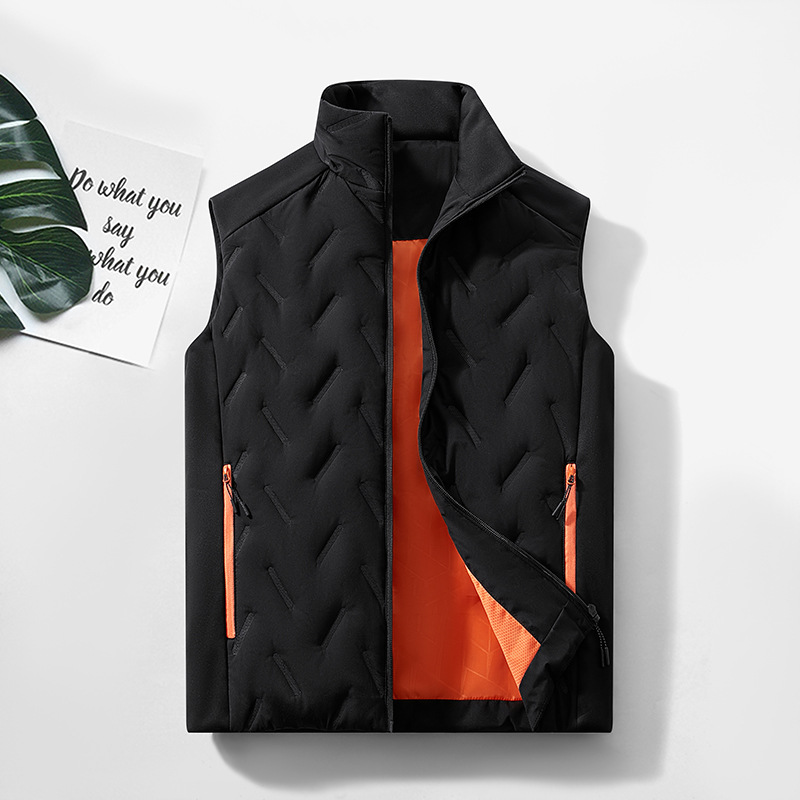 Al aire libre transfronterizo impermeable de terciopelo con venta de herramientas de abrazadera de caballo chaqueta de algodón chaleco de moda masculino personalizado invierno