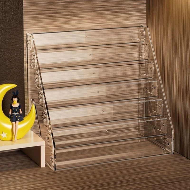 Подставка для карточек, деловой кошелек, ящик для хранения карточек, подставка-лестница, прозрачный акриловый органайзер для значков.