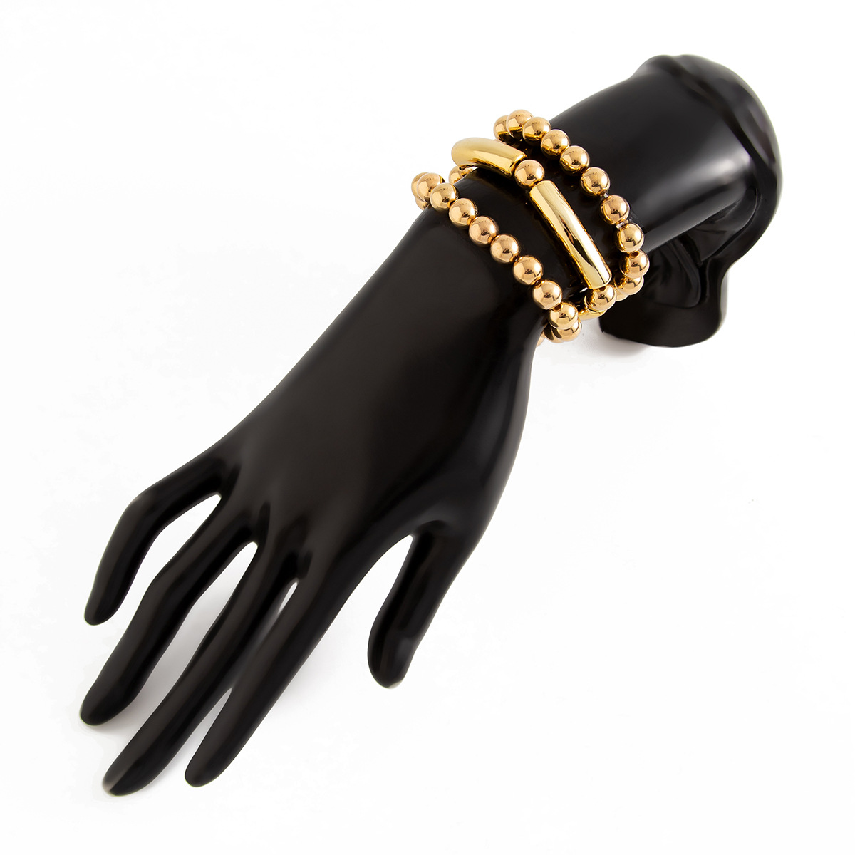25g Weight Alloy, Copper Pendant Material Bracelets Classification CCB Chain Material Beaded Chain Chain Type 1 Set Quantity Street Occasion CCB, Alloy, Copper Material Heart Shape Pattern Women's Gender Exaggerated, Streetwear Style Exaggerated Streetwear Heart Shape CCB Alloy Copper Beaded Chain Beaded Bracelets Wholesale 44