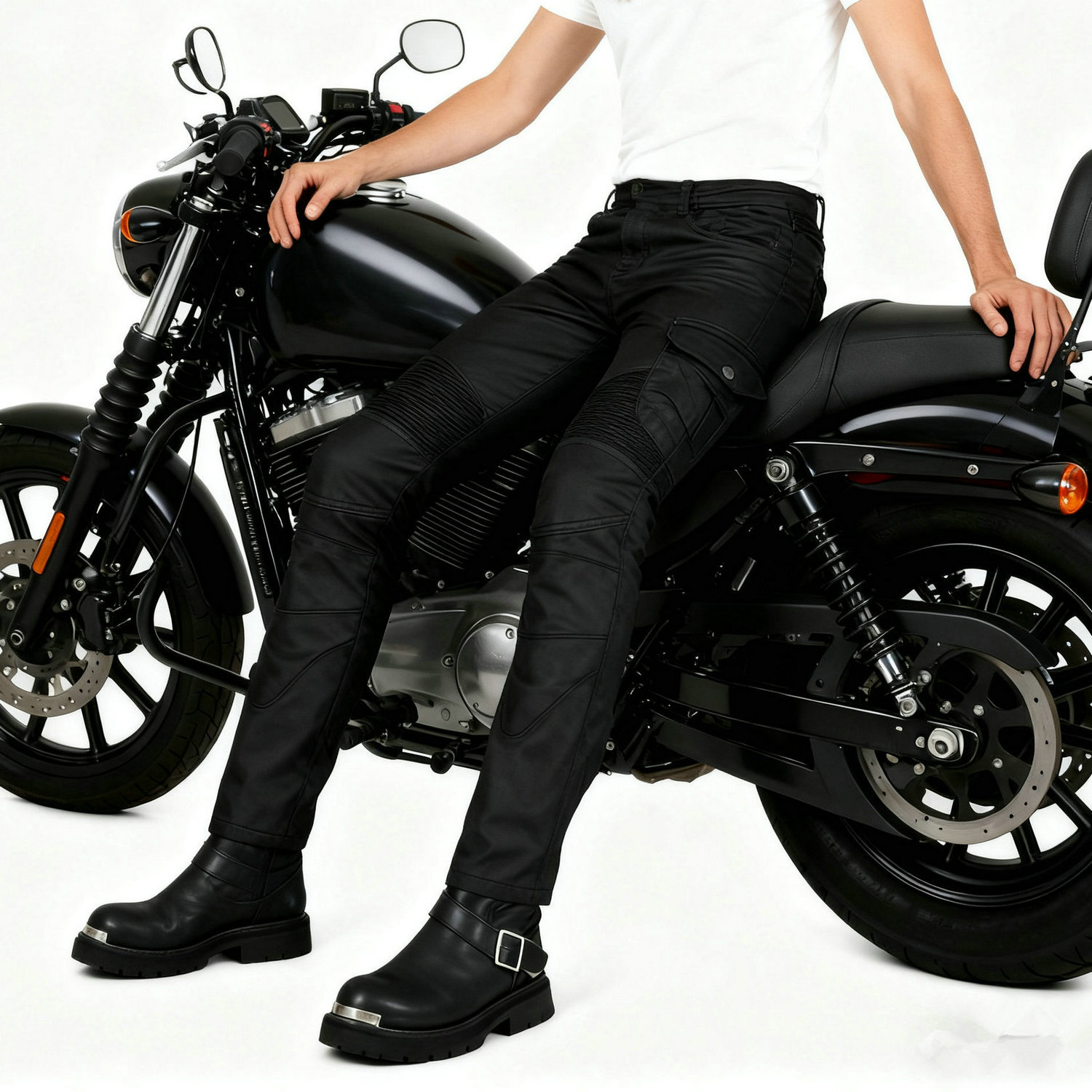 VOLERO motocicleta retro pantalones vaqueros recubiertos de equitación multi-bolsa pantalones de herramientas motocicleta anti-caída pantalones de silicona equipo de protección