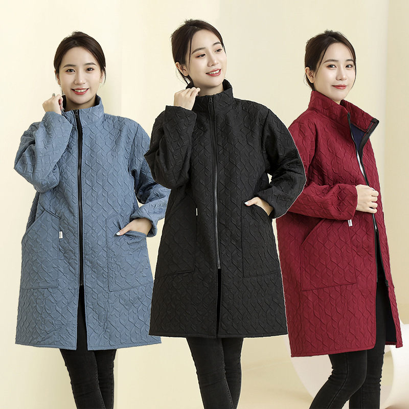 Tablier texturé double épaisseur à col montant imperméable pour cuisine_voghion.com
