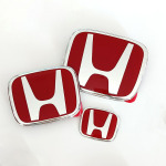 适用思域车标贴雅阁锋范飞度CRV方向盘红标中网水晶车身贴轮毂盖