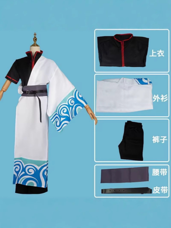 銀魂坂田銀時 cos 銀桑ア銀コスプレコスプレコミコンハロウィンコスプレ衣装|undefined