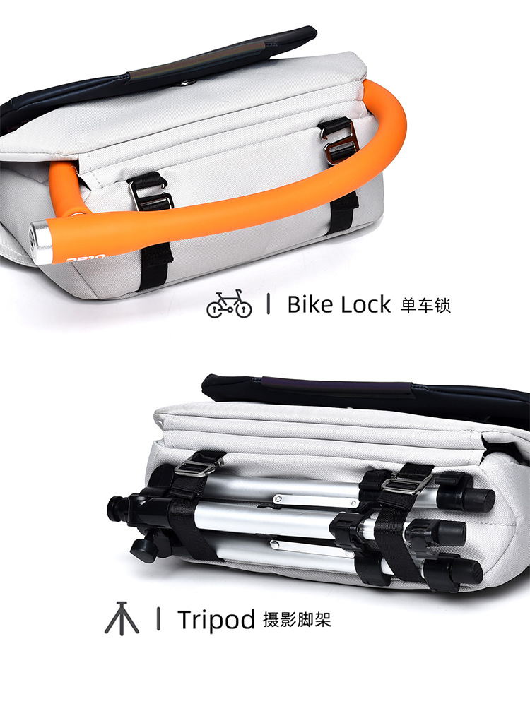 Bolso Mensajero Cruzado para Hombre de Tela Oxford Impermeable, Resistente al Desgaste y Antirrobo para Uso Diario