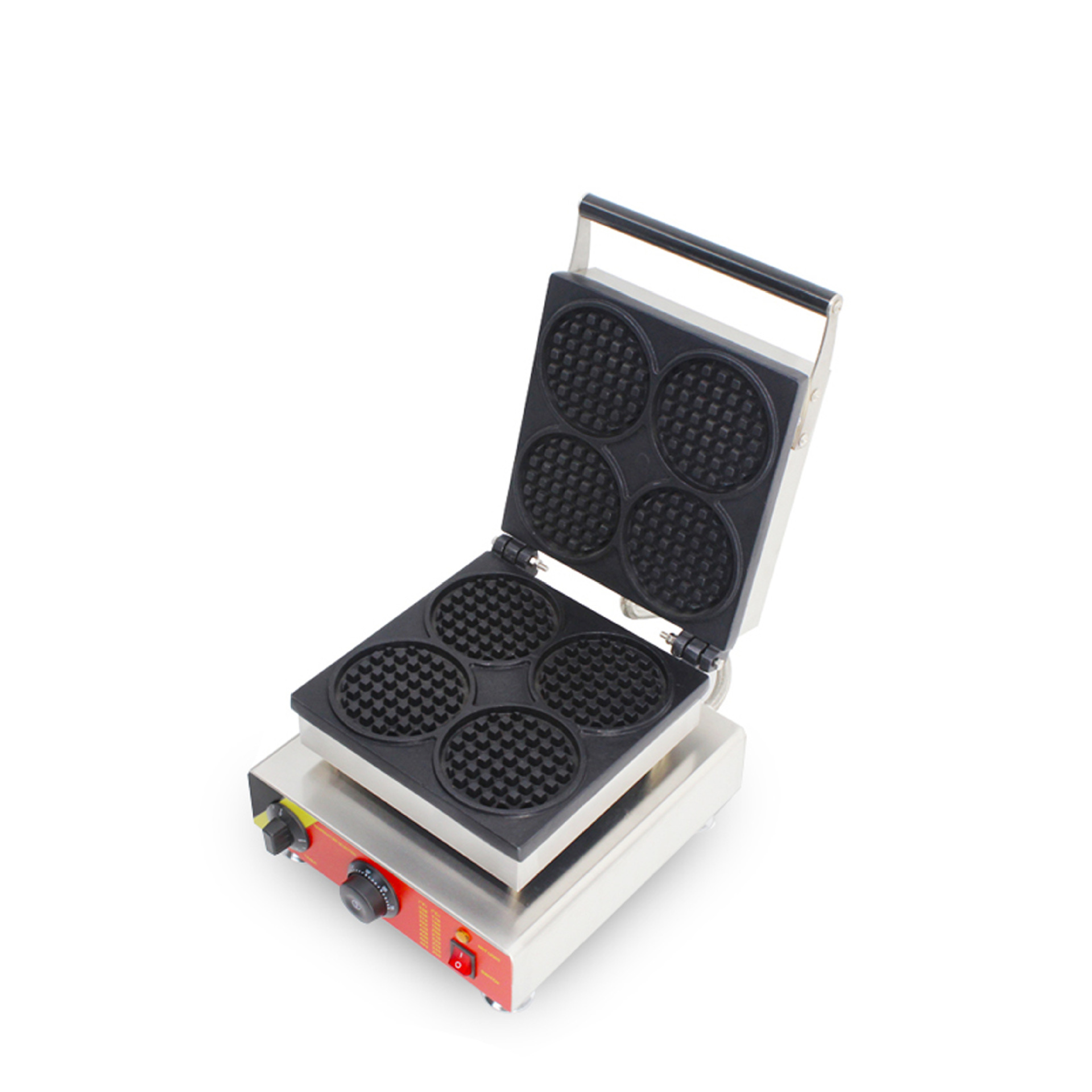 商用电热四片圆形华夫炉 圆形华夫炉烤饼设备  圆形华夫饼机电饼