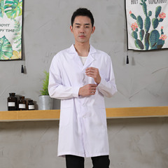 男短袖護士醫師大衣實驗室大學生化學工作服夏季白大褂長袖醫生服