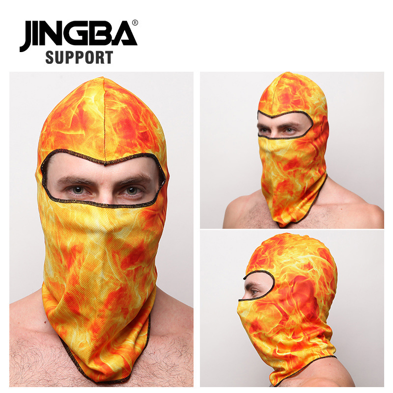 JINGBA 骑行面罩 滑雪防晒防尘头套万圣节骷髅面具户外运动批发