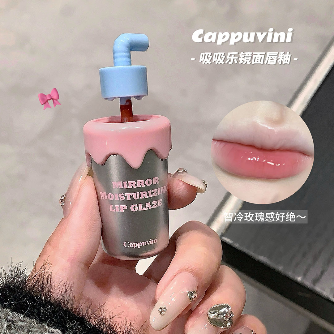 Cappuvini HandiHaler esmalte labial espejo esmalte labial líquido esmalte labial transparente esmalte labial barato para estudiantes