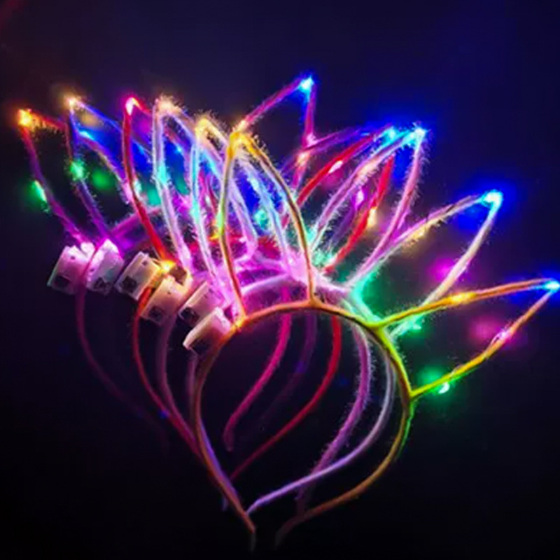 Amazon comercio exterior concierto brillo animador cabello tocado de cuerno de buey para niños corpos de cabello jardín de infantes