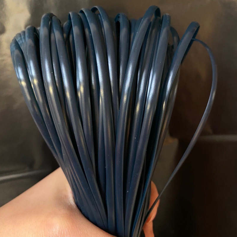 Imitación de ratán 5mm material de tejido de ratán plano hilo de ratán bolsa tejida de ratán de imitación bricolaje sellado de ratán de plástico hecho a mano