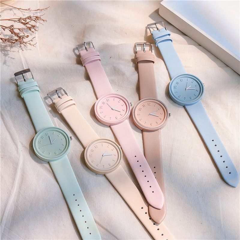 Simple Style Solid Color Buckle Quartz Women's Watches display picture 1