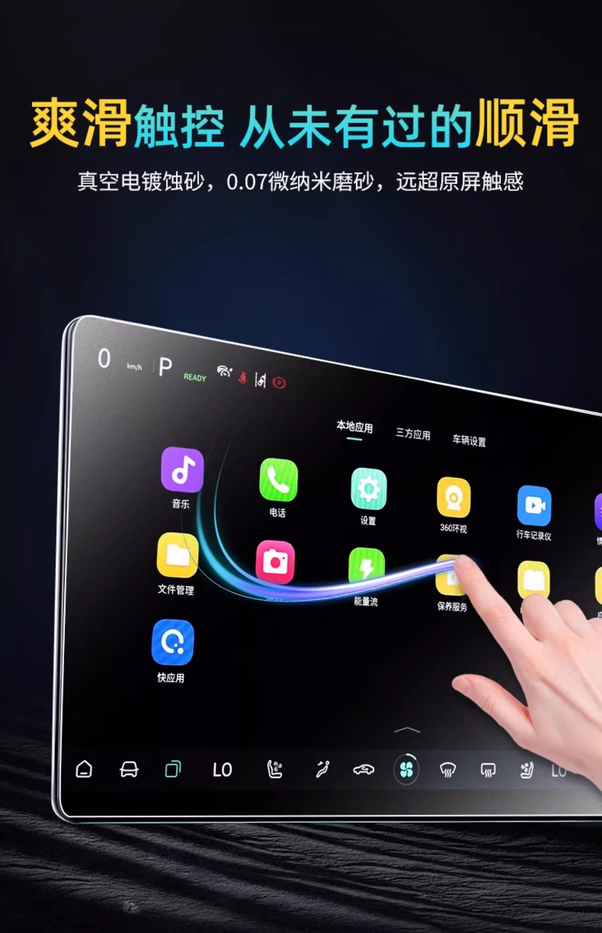 Tempered Film for Changan Deep Blue S05 Central Control Screen