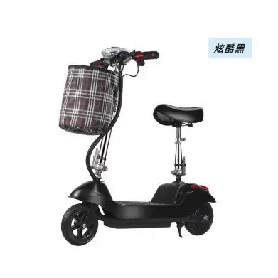 电动小海豚便携折叠电动车迷你自行车小电车女士代步车轻巧折叠