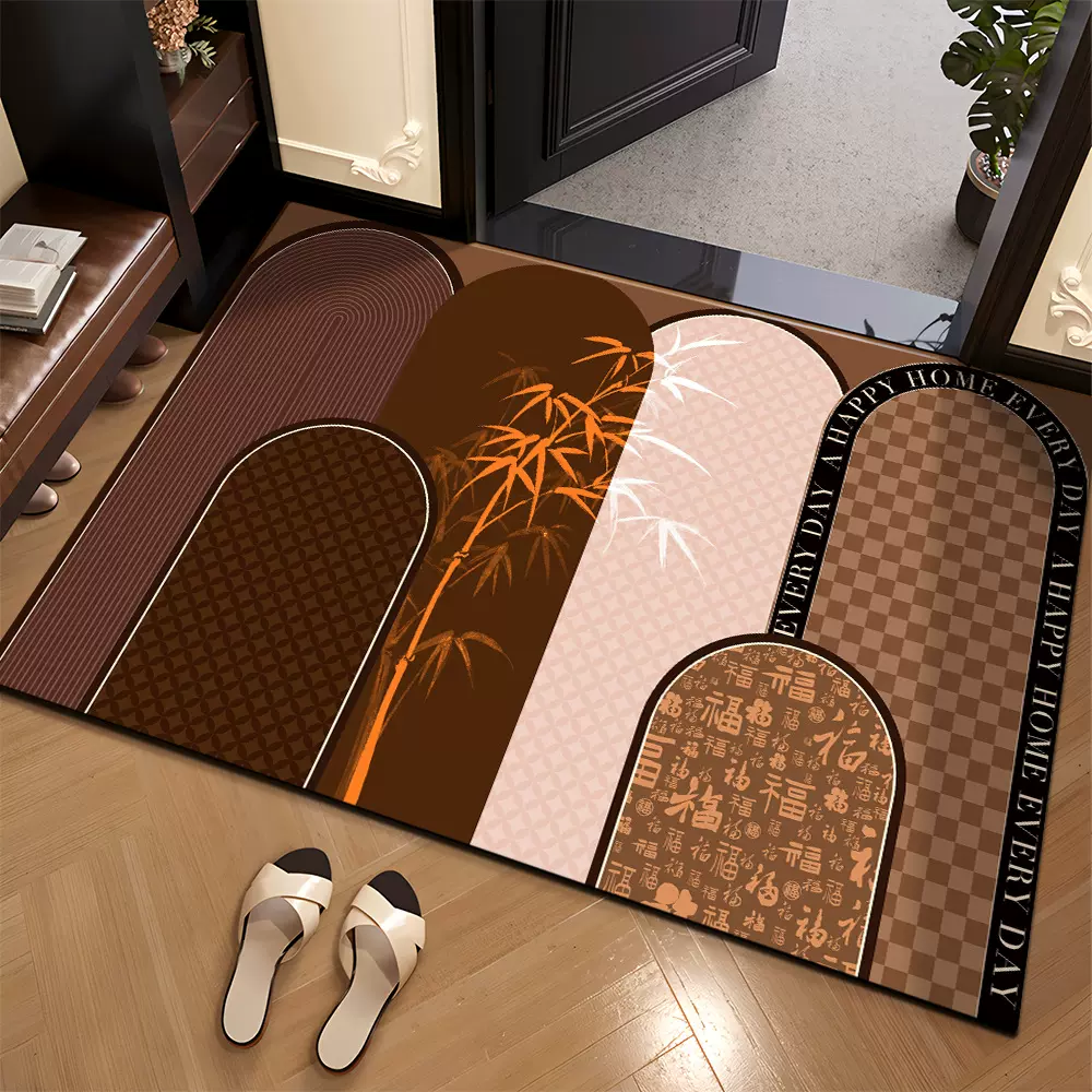 2025卫生间浴室地垫软硅藻泥强吸水防滑入户门垫门口地毯厕所脚垫