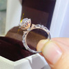 In the Princess Fleeing Princess 1 Clarang Stone ring wholesale D -color VVS1 diamond ring proposal and engagement, the ring can be issued