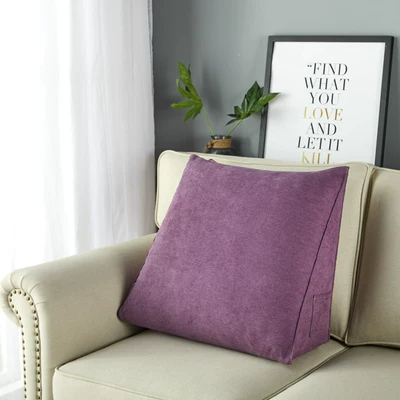 Waist support — support pillow, plush pillow - korean-velvet-violet-large-size-584820cm