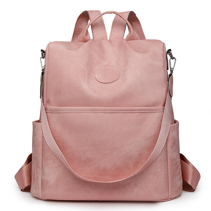 Transfronterizo al por mayor 2024 nuevas señoras casuales mochila antirrobo moda simple al aire libre mochila de viaje ligera