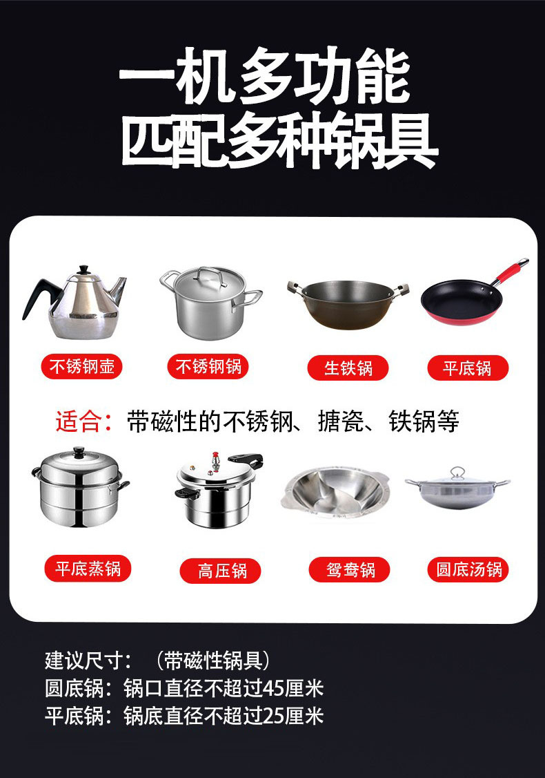 适用锅具