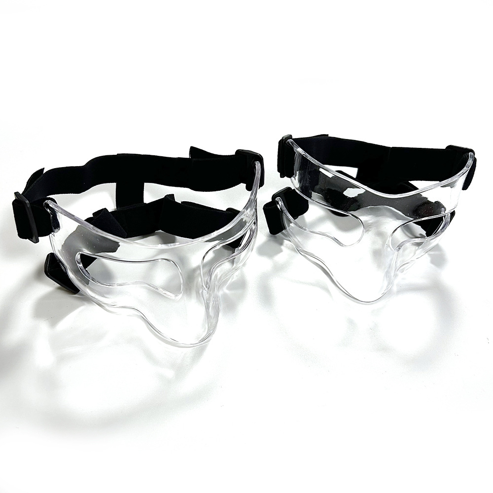 Máscara de baloncesto protección facial y nasal baloncesto transparente Equipo de Protección deportiva fútbol CBA máscara deportiva máscara anticolisión