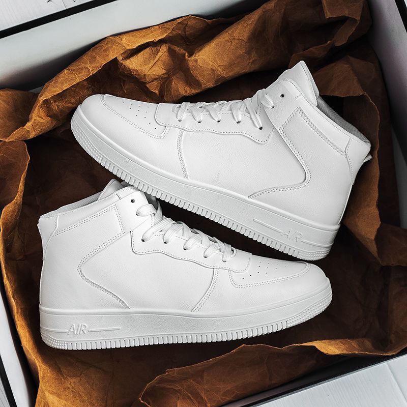 Automne et hiver haut de gamme version coréenne tendance sport 2024 nouvelle planche hommes décontracté polyvalent blanc chaussures hommes_voghion.com