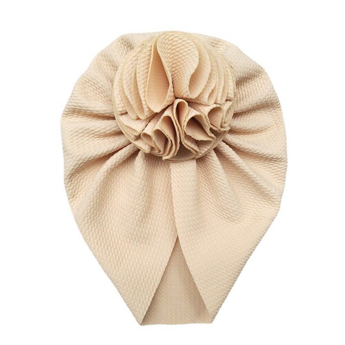ins new solid color European and American baby hat spring and autumn flower corn kernel baby pullover hat children's sun protection Indian hat