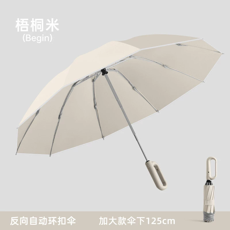 Automatic Big Handheld Umbrella, Thickened Canopy, 21/23/27-inch Options