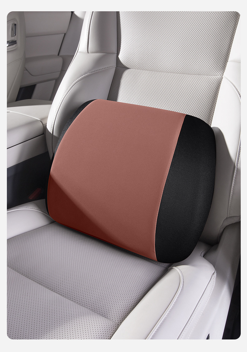Factory-customized car massage headrest and lumbar support, electric neck pillow, electric memory foam headrest, car backrest cushion and lumbar support