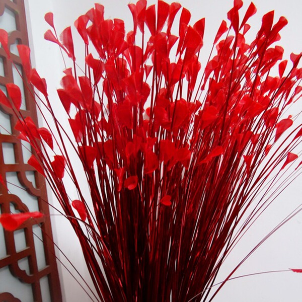 20 Beautiful Simulation Peacock Cao Fei Ling Grass Prop Wedding…