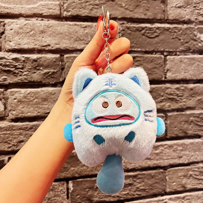 Oso lindo celebración flor muñeca colgante felpa pareja muñeca escuela adornos pequeños accesorios llavero al por mayor