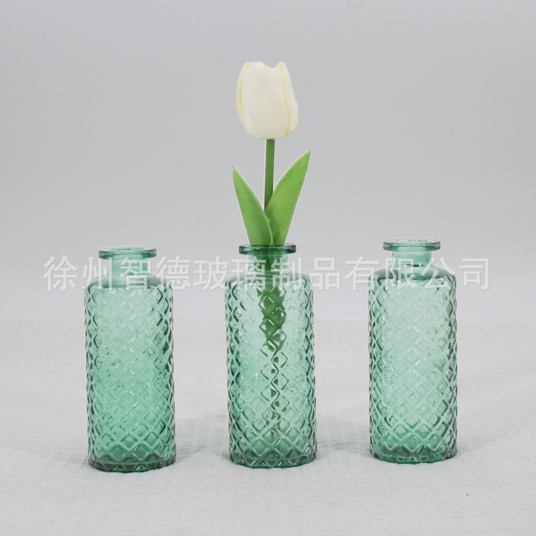 작은 사각형 녹색 3개 세트